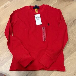 Polo by Ralph Lauren Red Long Sleeve Kids Tee
